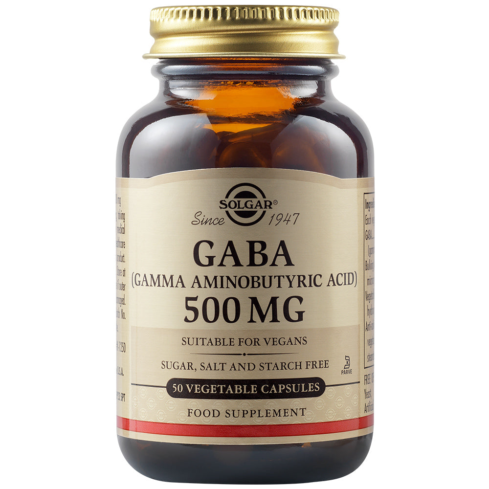 Solgar Gaba 500 Mg, 50 Vegetable Capsules